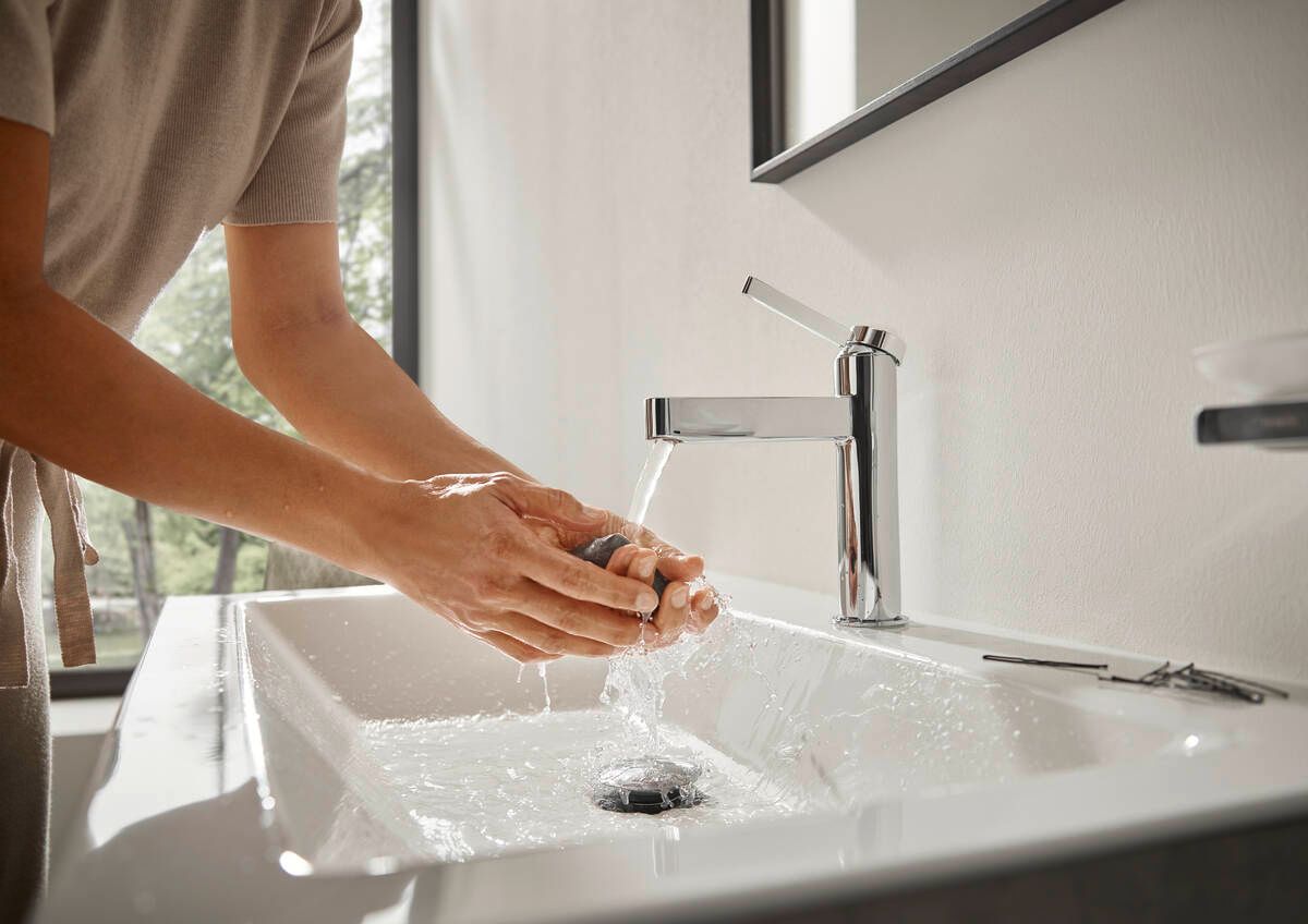 Hansgrohe Finoris bateria umywalkowa stojąca EcoSmart chrom 76020000
