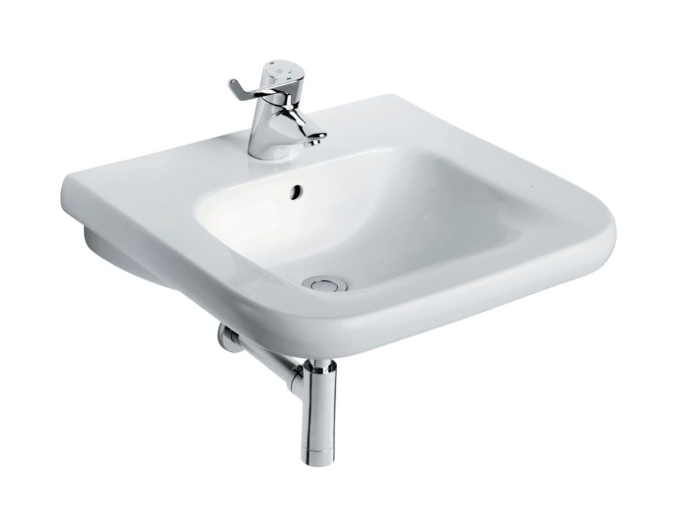 Ideal Standard Contour 21 umywalka 60x54,5 cm prostokątna ścienna dla niepełnosprawnych biała S216801