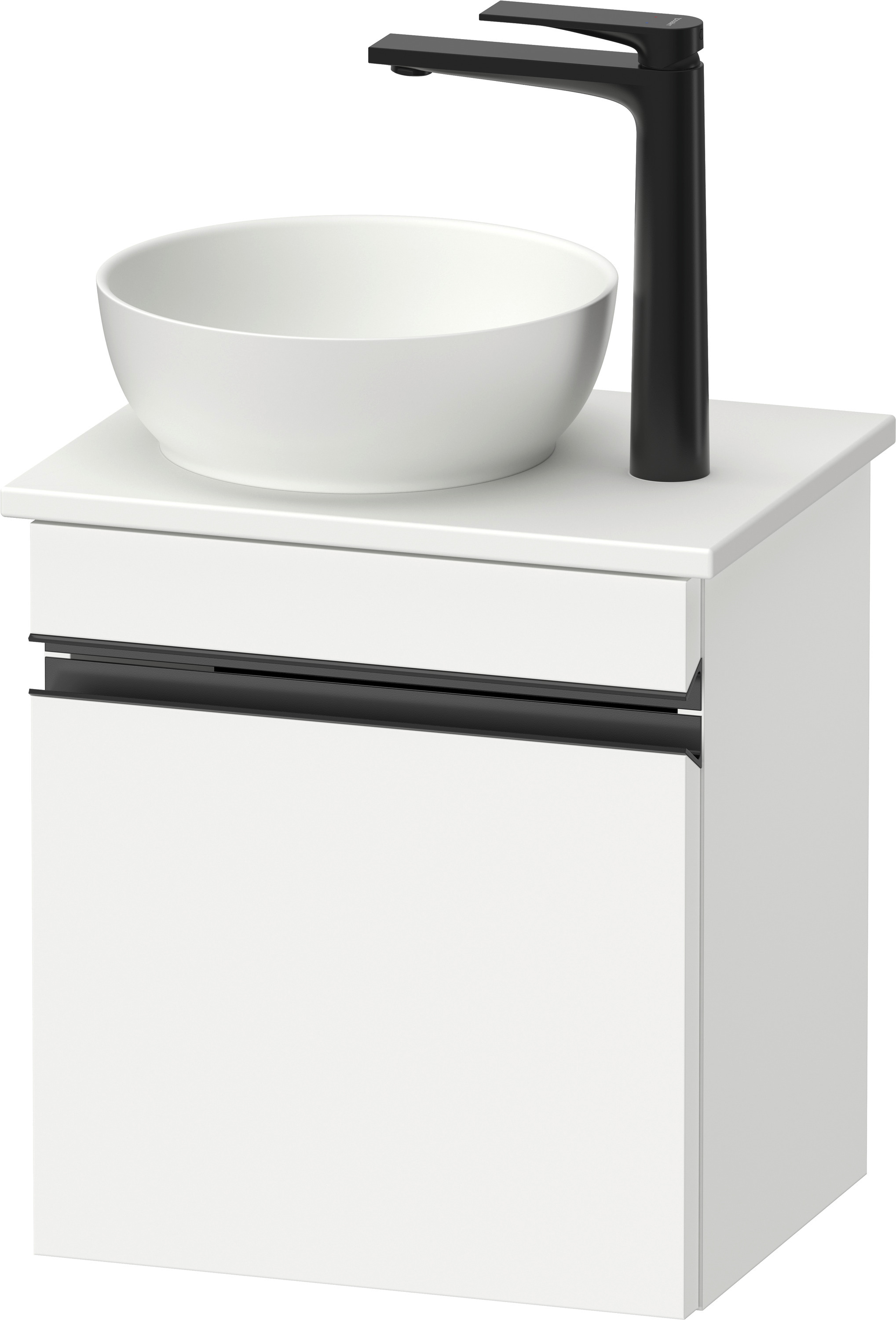 Duravit Sivida szafka 40x32,5x44 cm podumywalkowa wisząca biała-czarna SV4656LBD180000