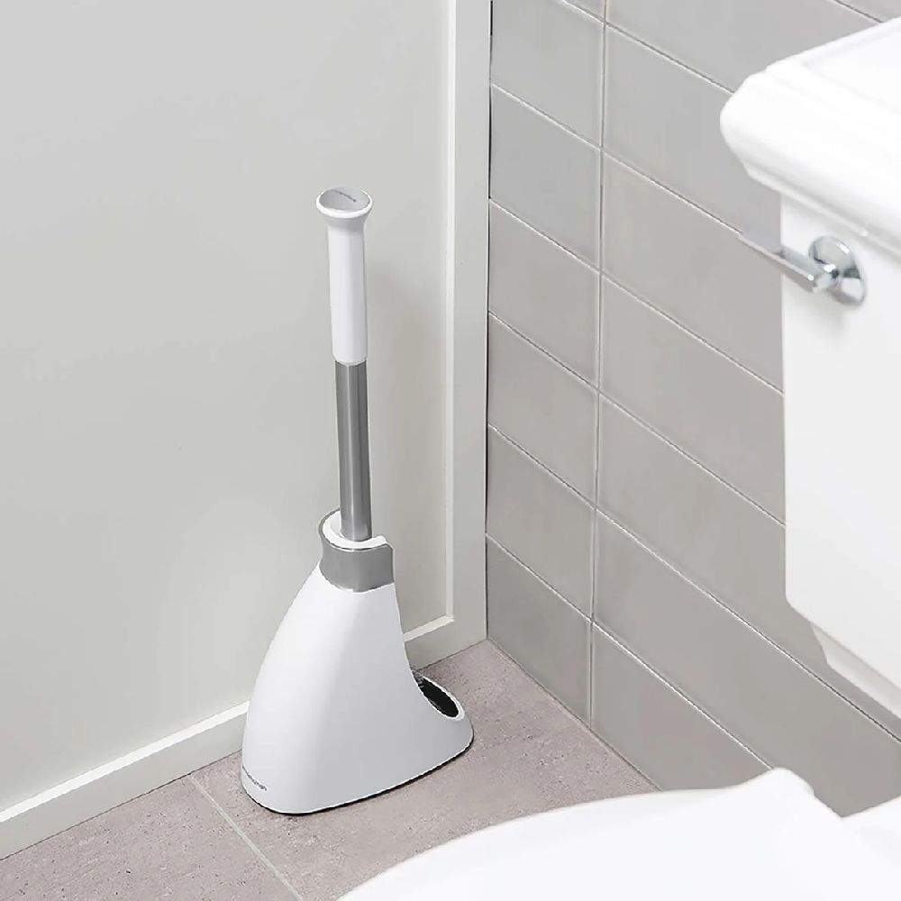 Simple Human szczotka toaletowa z rączką stojąca biała BT1083 - Wysyłka w 24h