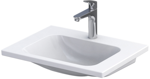 Oristo Cera umywalka 60x46 cm meblowa prostokątna biała UME-CE-60-91