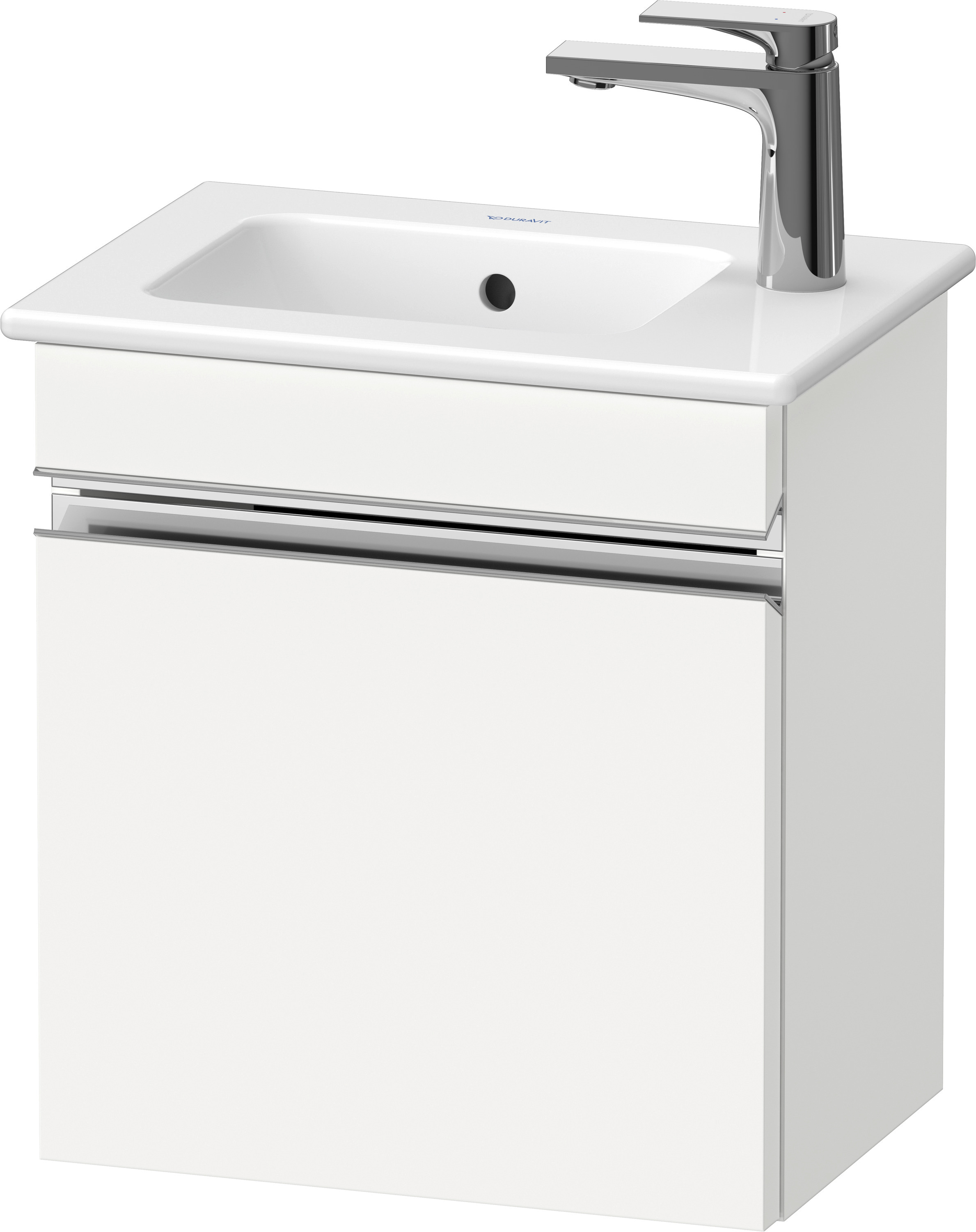 Duravit Sivida szafka 40x28,7x44,3 cm podumywalkowa wisząca biała-chrom SV4642R10180000