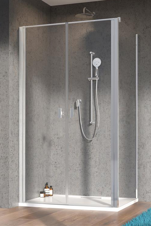 Radaway Nes 8 DWD+S ścianka prysznicowa 90 cm chrom połysk/szkło przezroczyste 10080090-01-01