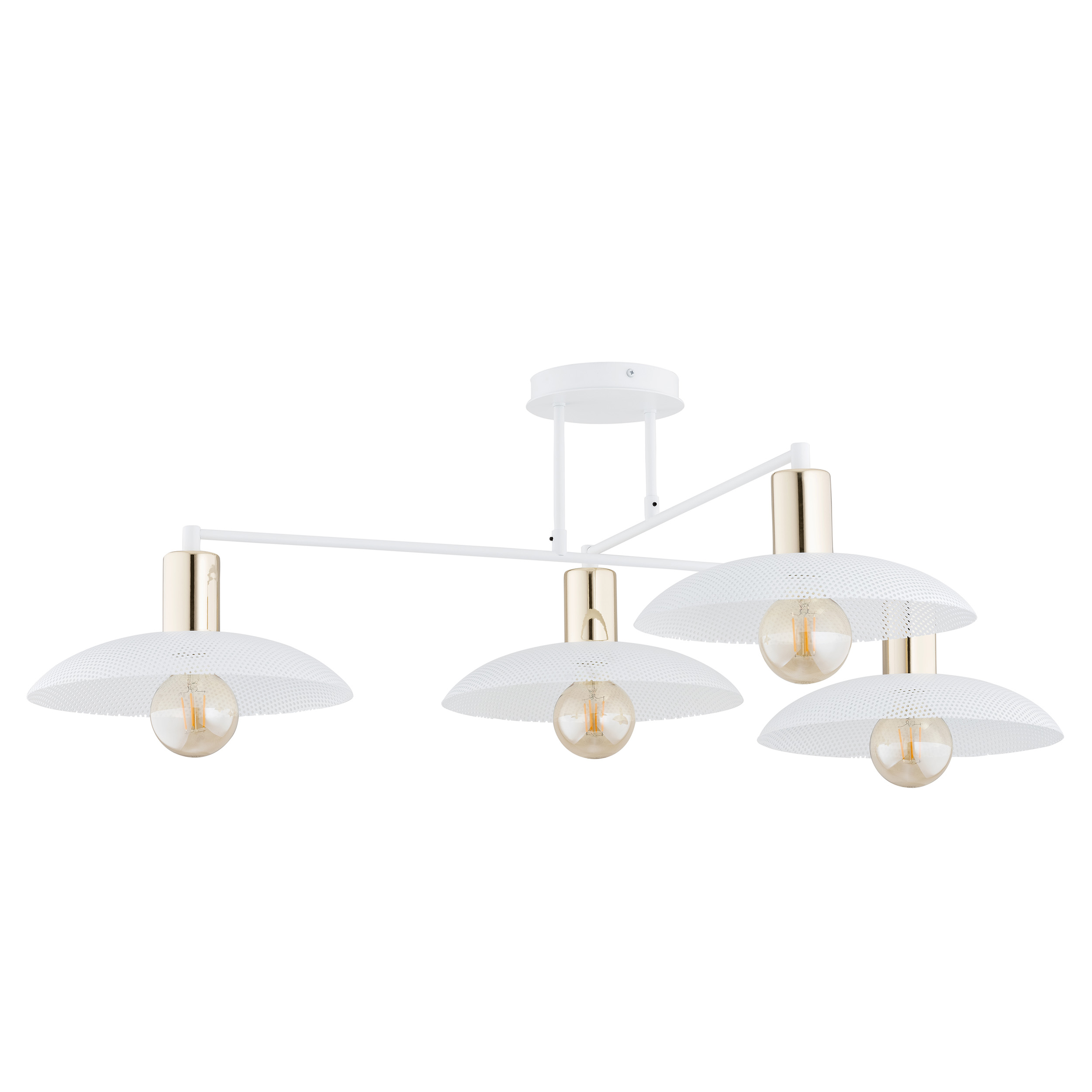 Emibig Spirit lampa podsufitowa 4x15 W biały/złoty 1321/4