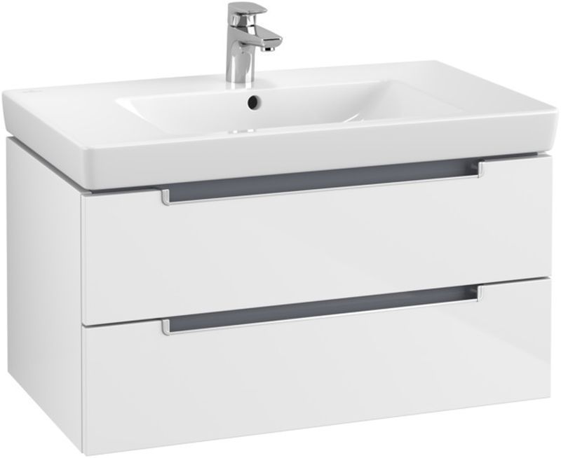 Villeroy & Boch Subway 2.0 szafka 78,7 cm podumywalkowa wisząca Glossy White A69600DH - Wysyłka w 24h