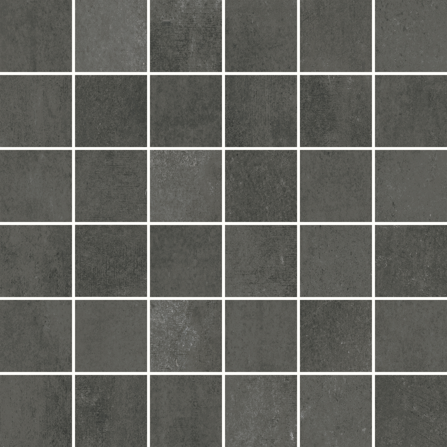 Opoczno Grava graphite mosaic matt mozaika ścienno-podłogowa 29,8x29,8 cm grafitowy mat