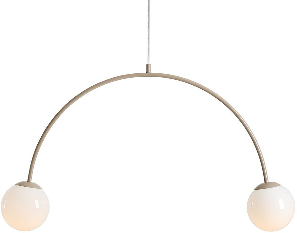 Aldex Una lampa wisząca 2x10 W beżowa 1116H17