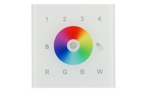 Unilight panel sterowania RGBW G4 DT6 ścienny szkło białe DALI-22UL