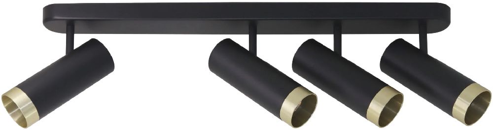 Goldlux Fado lampa podsufitowa 4x10 W czarna 326010