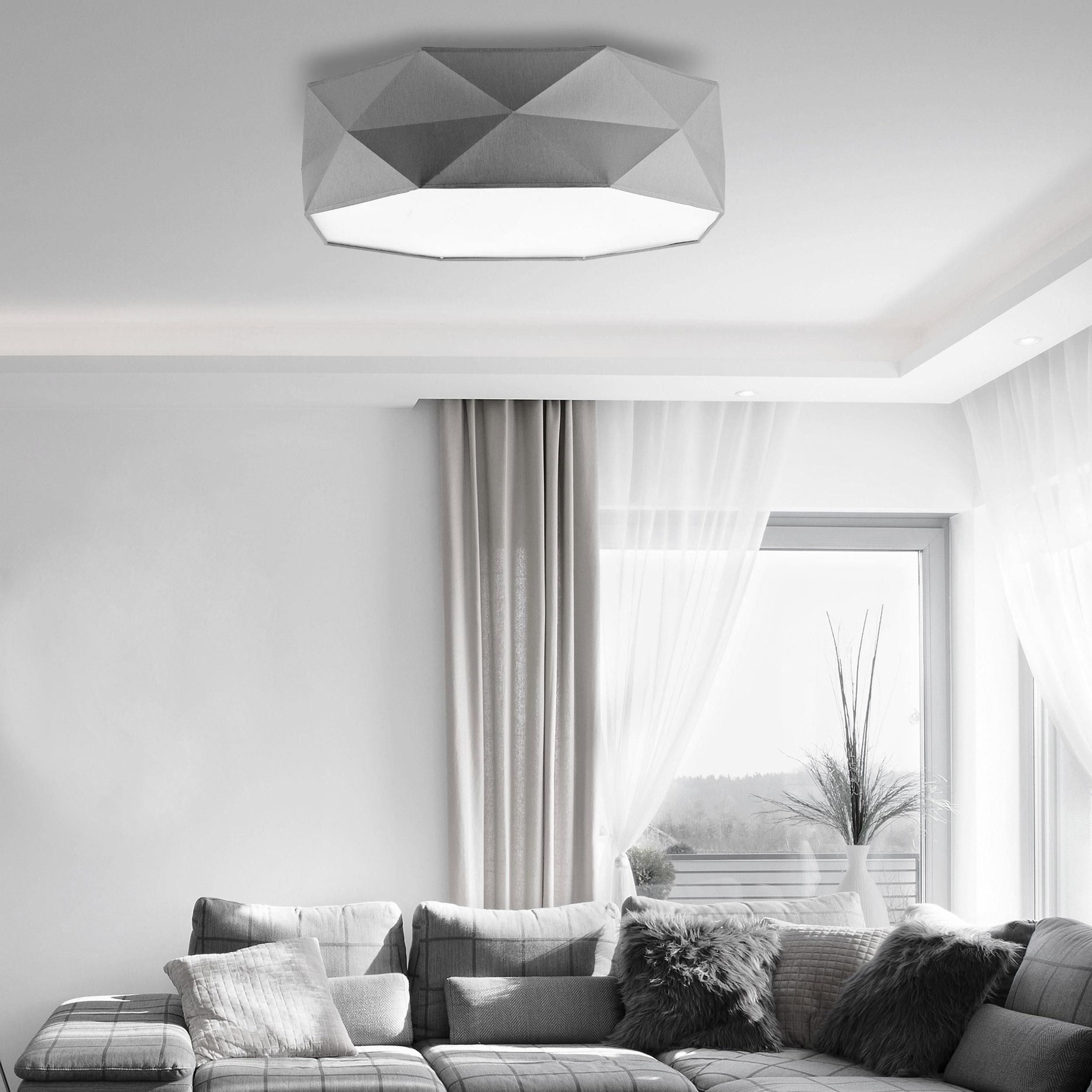 TK Lighting Kantoor plafon 4x15W grafit/biały 1566