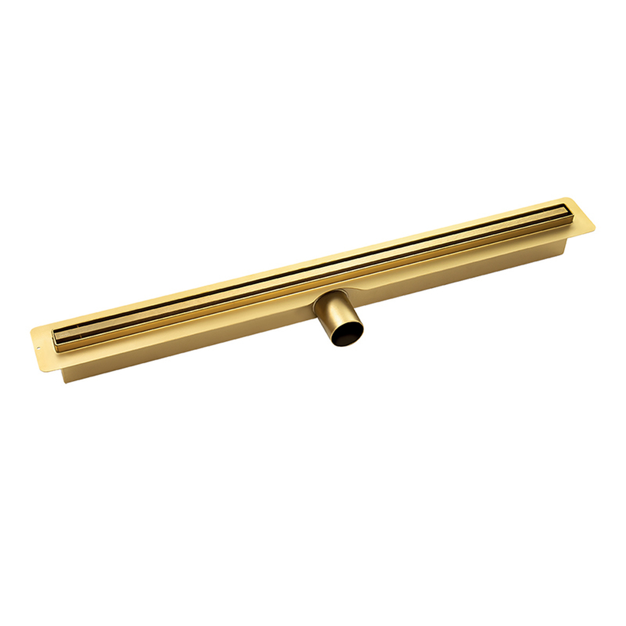 Laveo Slim odpływ liniowy 60 cm ruszt wąski złoty COSG60D
