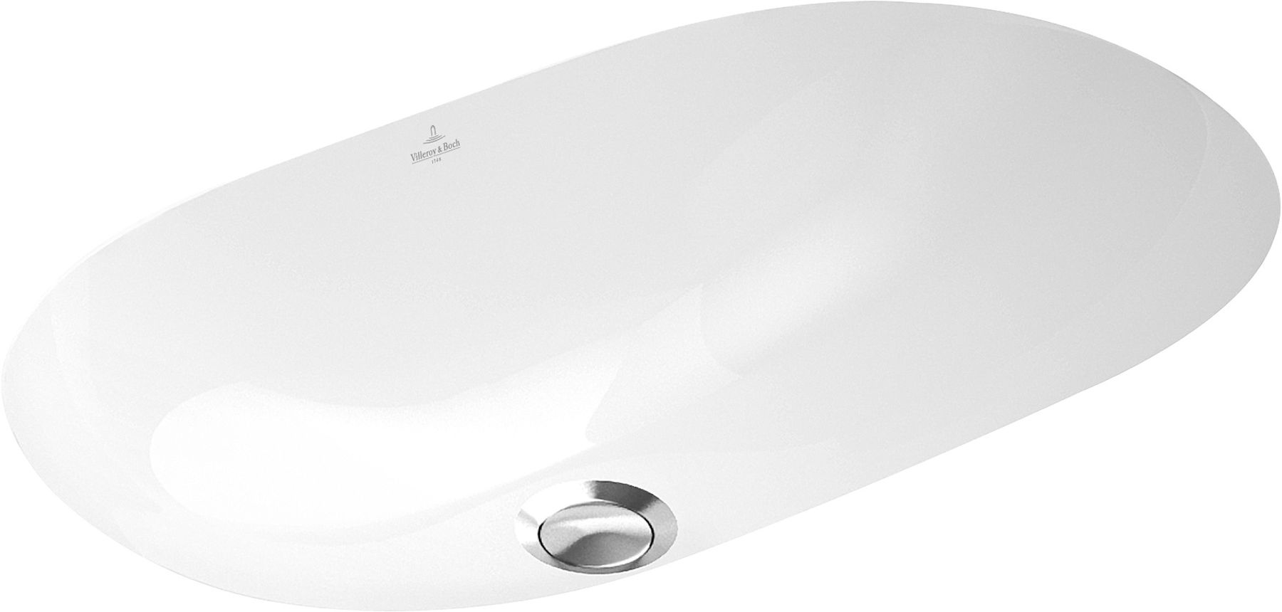 Villeroy & Boch O.Novo umywalka 53x32 cm owalna podblatowa biała 416250R1