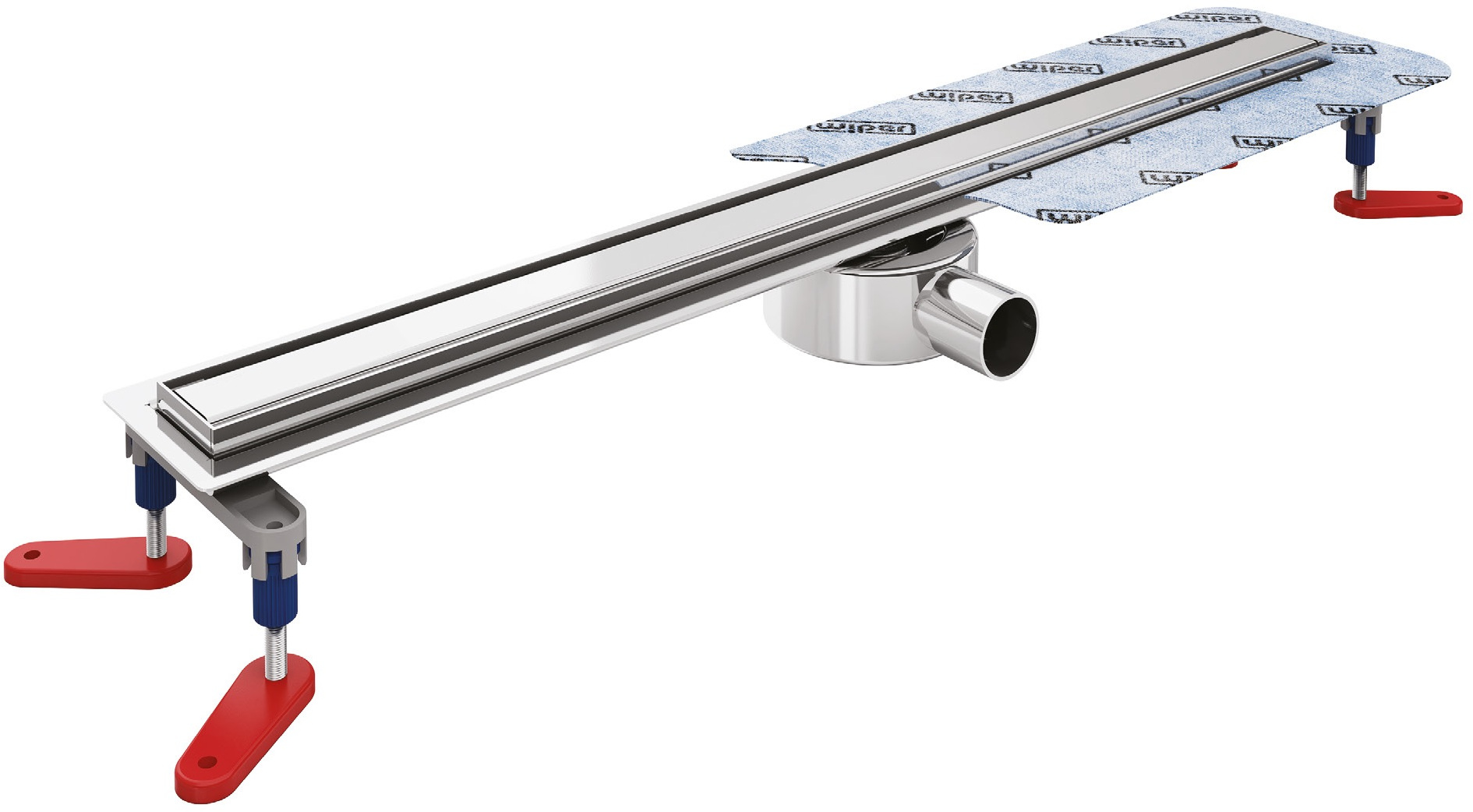 Wiper New Elite Slim odpływ prysznicowy liniowy 60 cm wzór Sirocco mat 100.3400.03.060