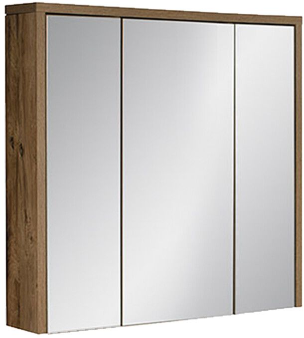 Comad Hampton Concrete szafka 80x16x75 cm z lustrem dąb HAMPTON CONCRETE 84-80