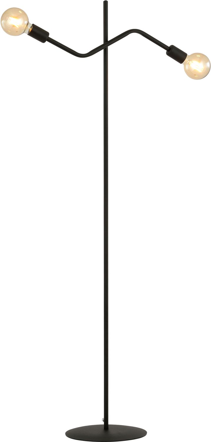 Emibig Frix lampa stojąca 2x15 W czarna 1126/LP2