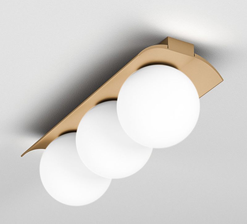 Aqform Modern Ball lampa podsufitowa 3x8W złota struktura 46972-L930-D0-00-19
