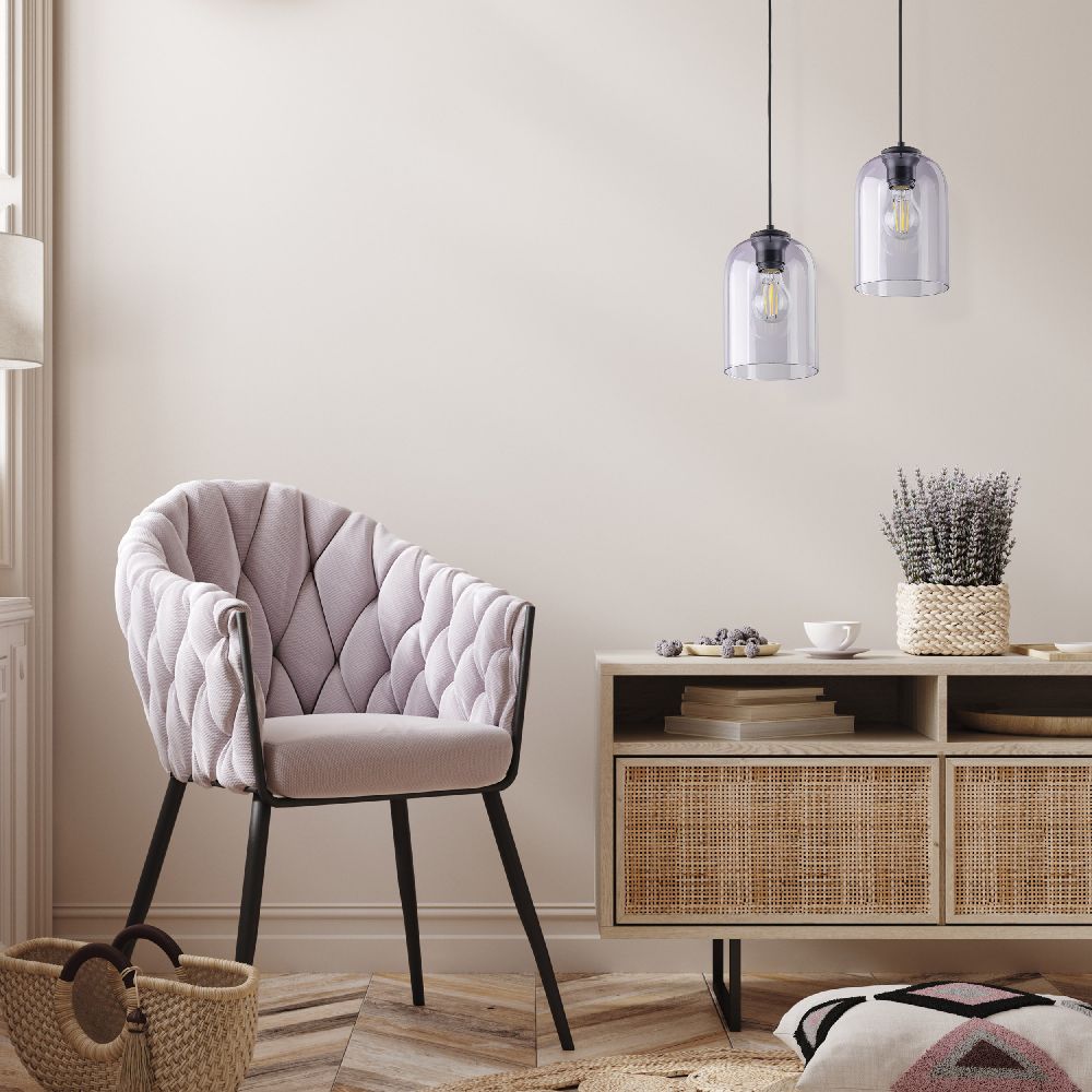 TK Lighting Molly lampa wisząca 1x15 W przydymiona 10299