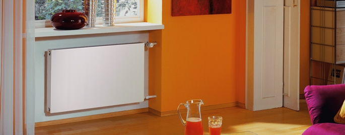 Purmo Plan Compact grzejnik płytowy 50x80 cm podłączenie boczne biały FC22 500x800