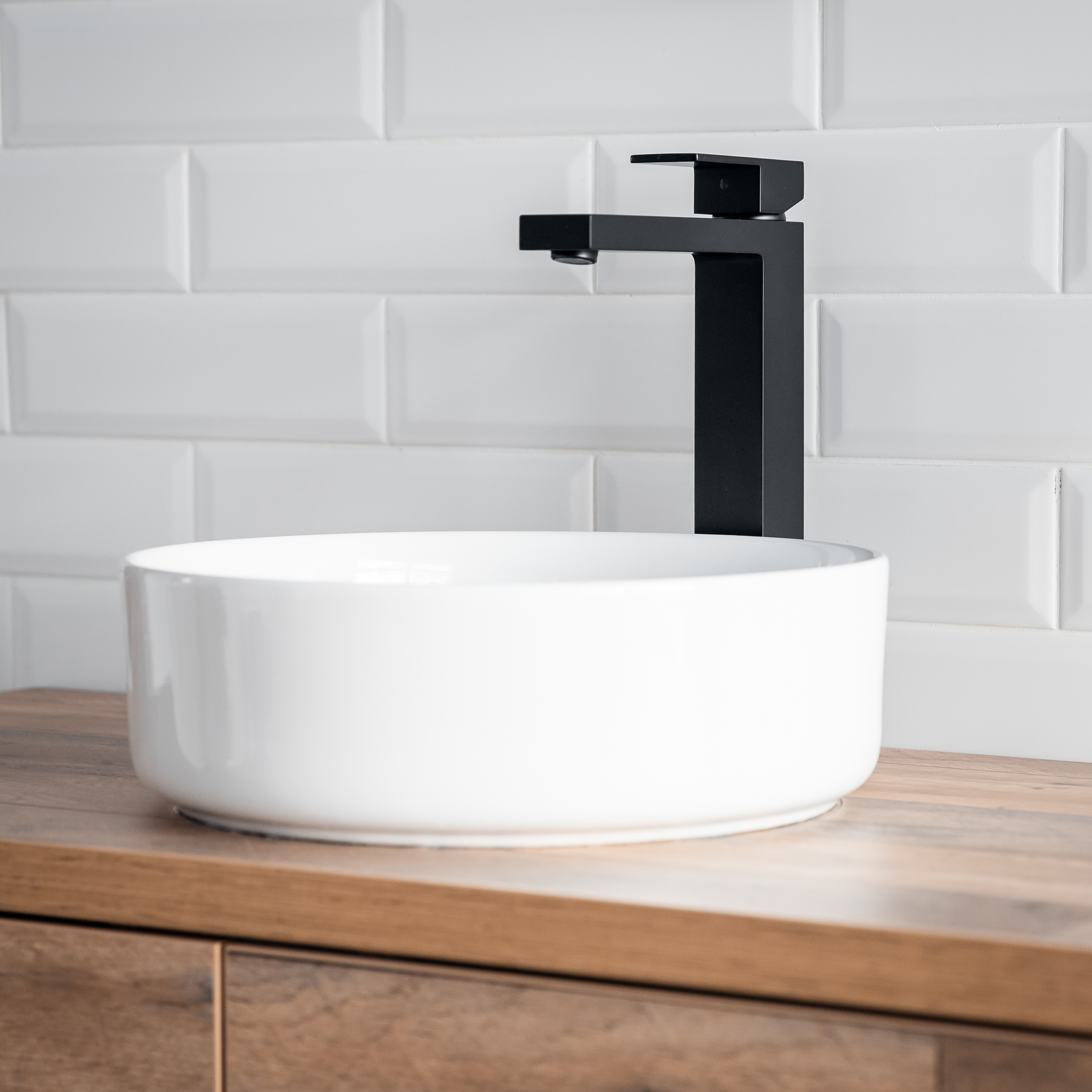 YokaHome Gappo bateria umywalkowa wysoka czarny mat BU.GAPPO-36-BLK - Wysyłka w 24h