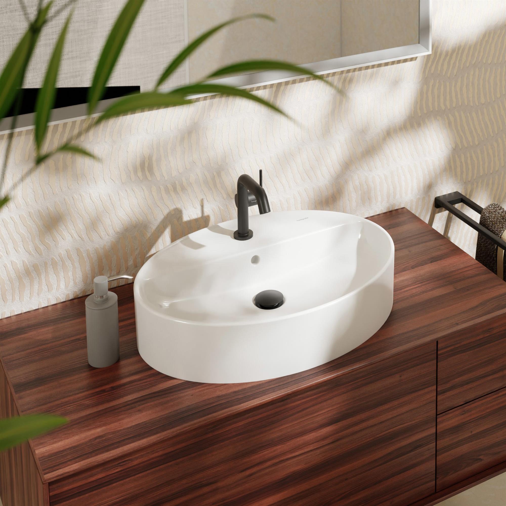 Hansgrohe Xuniva D umywalka 60x45 cm nablatowa SmartClean biały 61078450