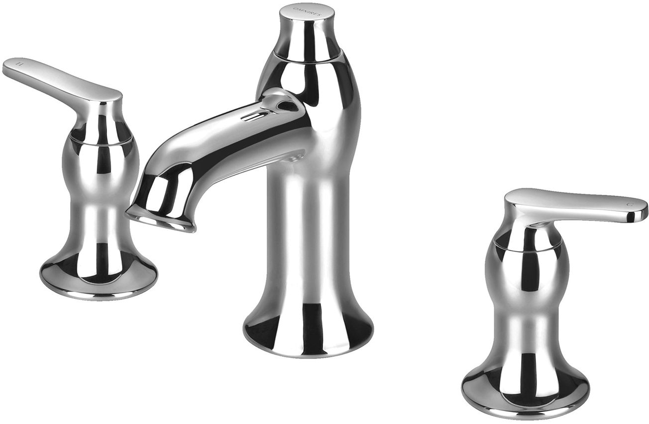 Omnires Art Deco bateria umywalkowa stojąca 3-otworowa chrom AD5114CR