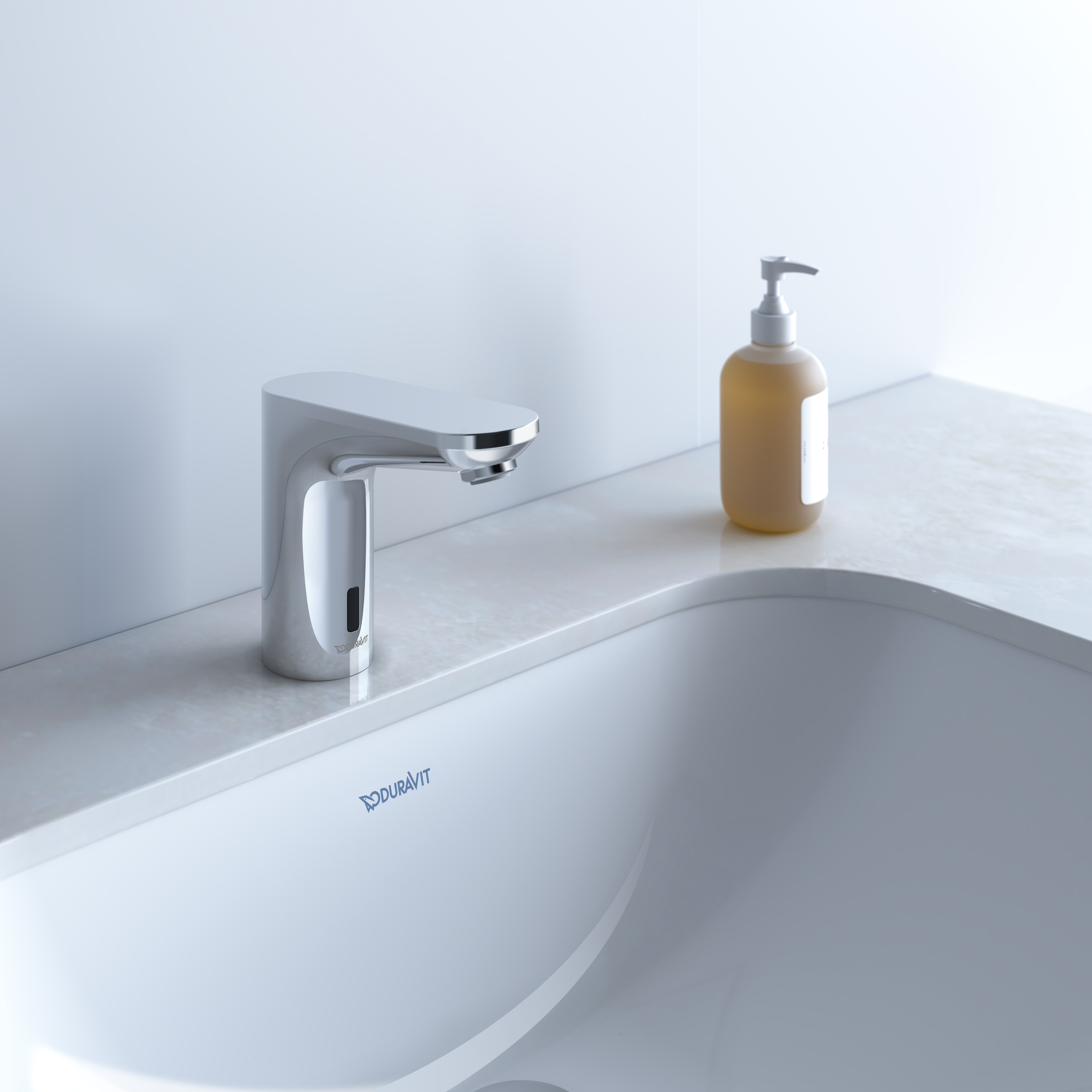 Duravit Sensor 1 bateria umywalkowa stojąca elektroniczna chrom SE1090019010