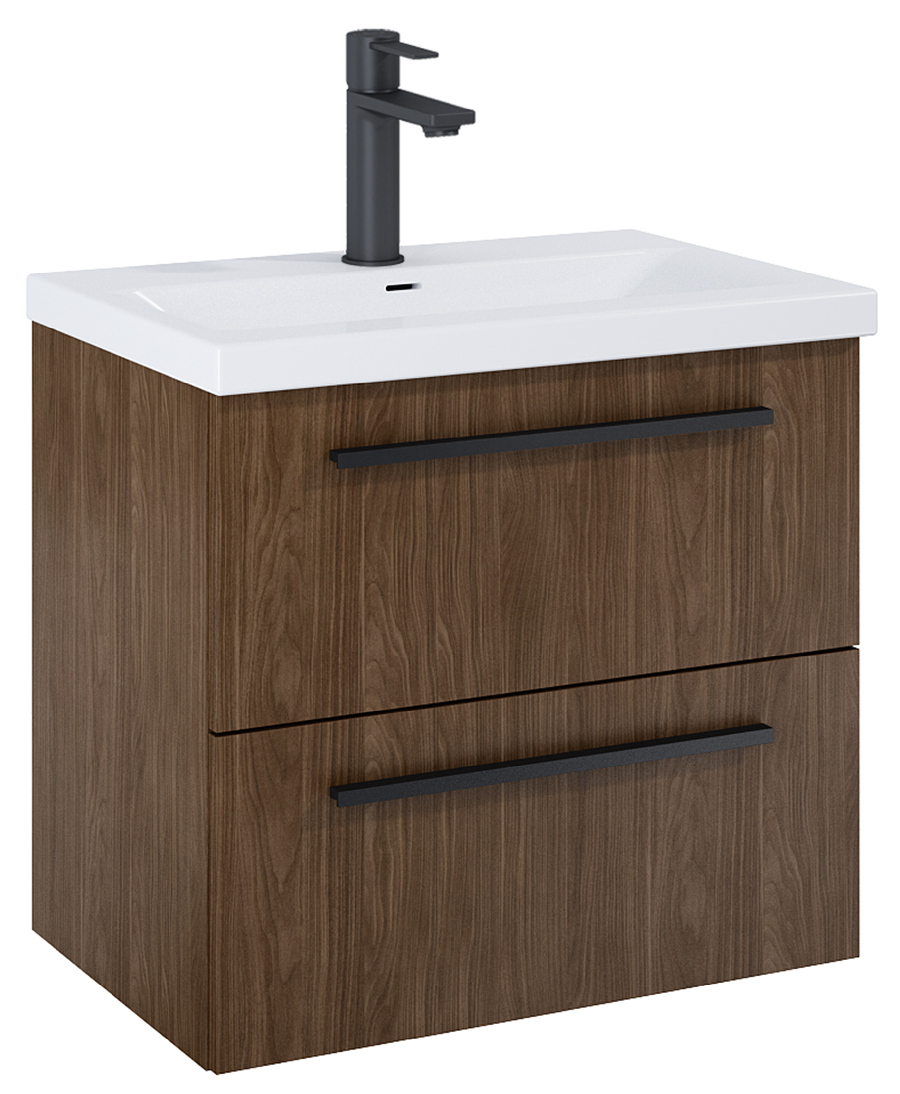 Roca Kwadro szafka 60x38,4x53 cm podumywalkowa wisząca orzech Lincoln A857969540