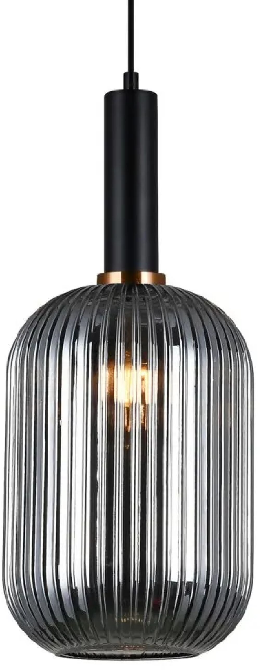 Italux Antiola lampa wisząca 1x40 W czarna PND-5588-1L-BK+SG