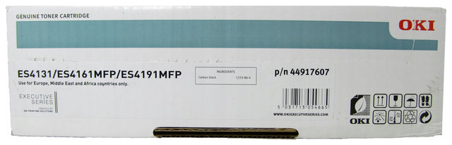 Wyprzedaż Oryginał Zgodny toner OKI 44917607 do OKI ES4131 ES4161 ES4191 | 12 000 str. | czarny black Pudełko otwarte