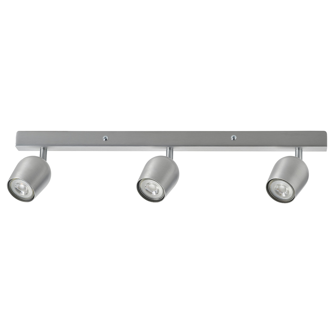 IKEA RÖKFRI lampa sufitowa, 3 reflektory, srebrny, Wysokość: 14 cm