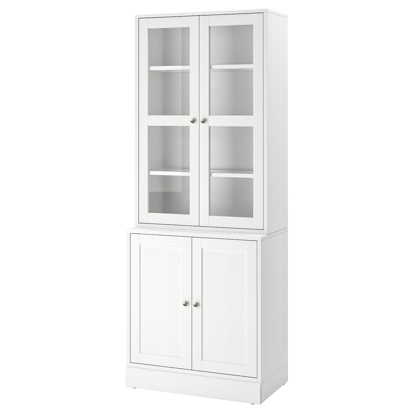 IKEA HAVSTA kombinacja ze szklanymi drzwiami, biały, 81x47x212 cm
