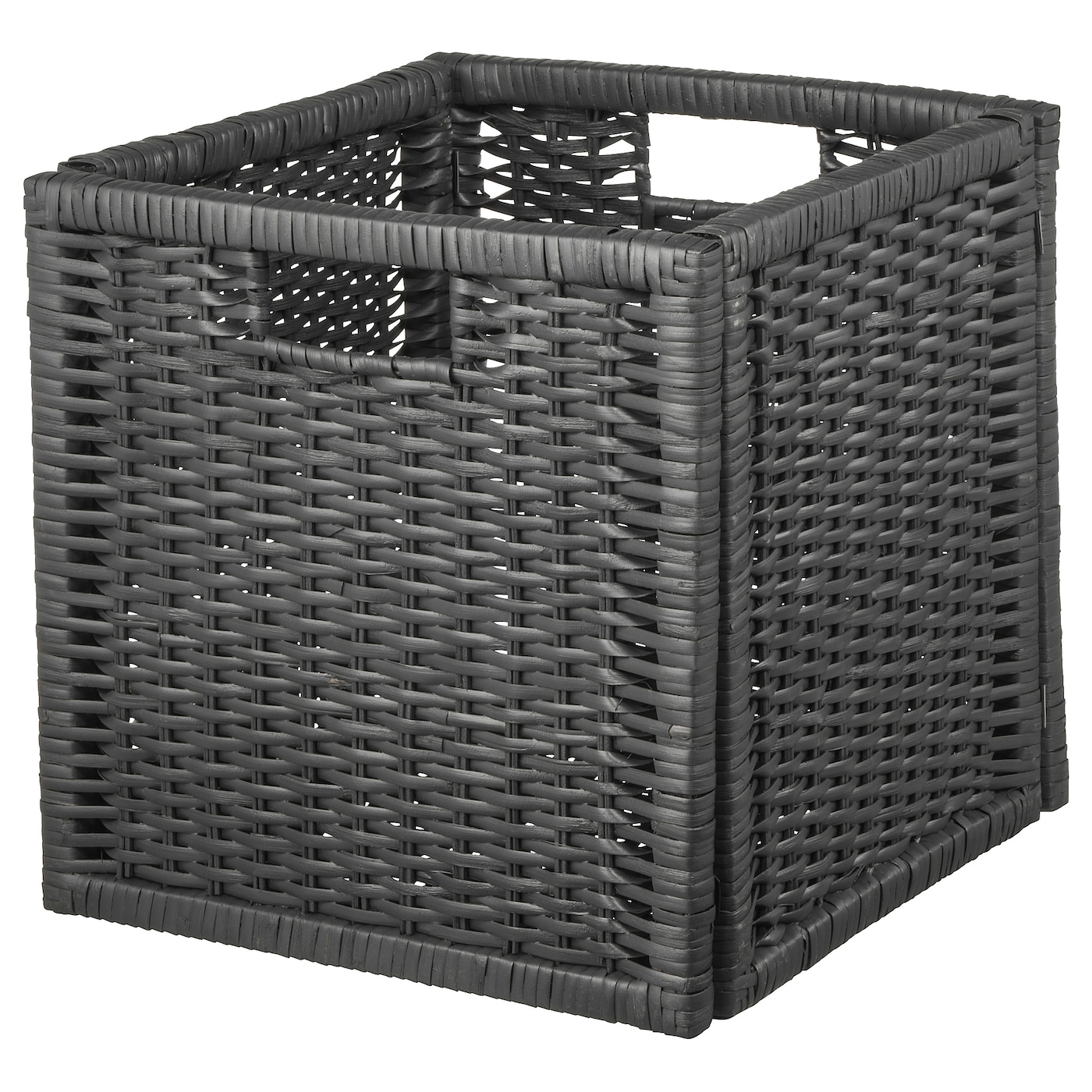 IKEA BRANÄS kosz, ciemnoszary, 32x34x32 cm