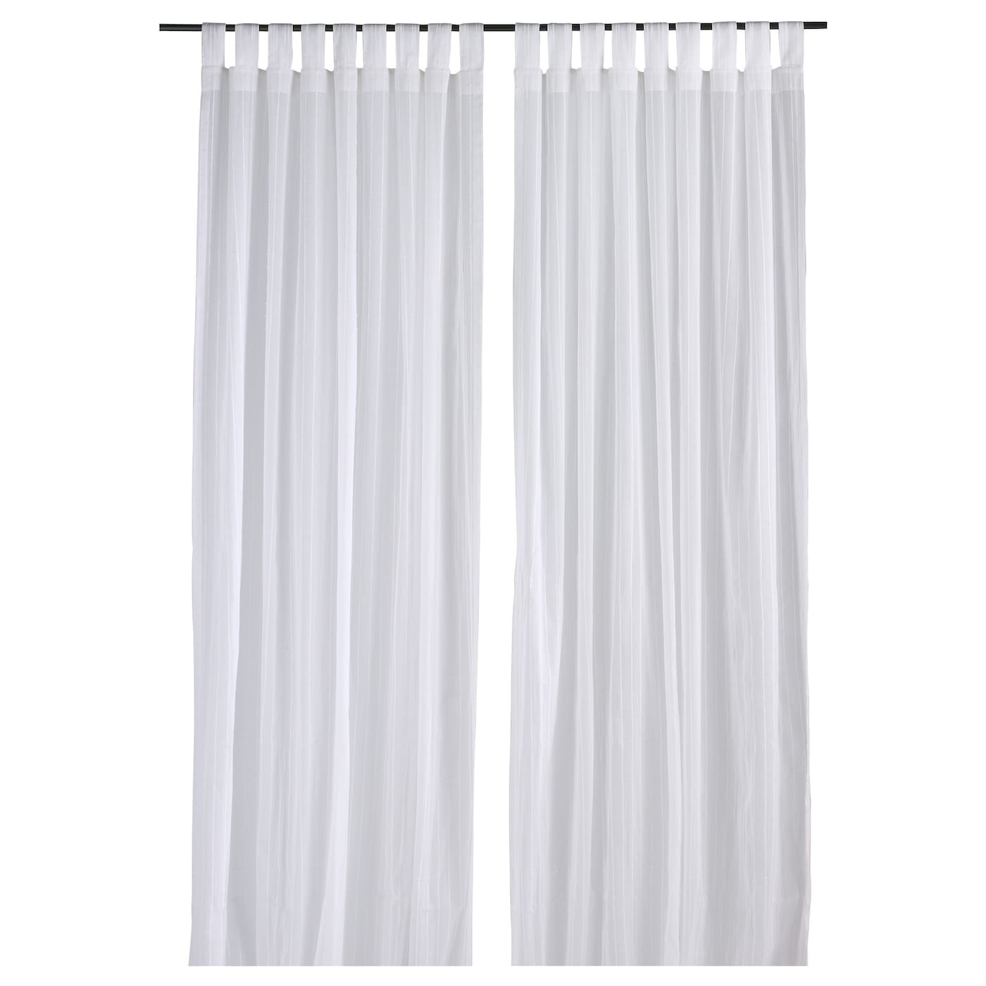 IKEA MATILDA firanka, 1 szt, biały/na szelkach, 60x120 cm