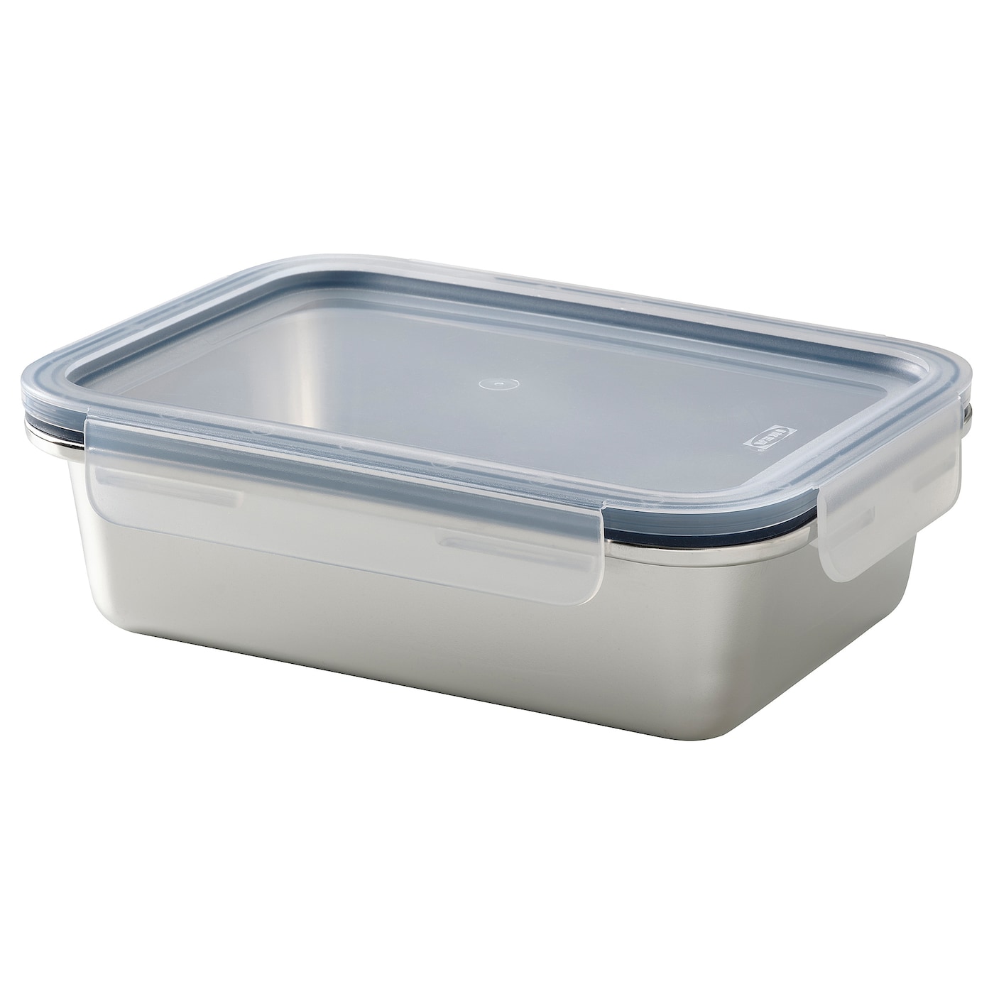 IKEA IKEA 365+ pojemnik na żywność z pokrywką, prostokąt stal nierdz/plastik, 1.0 l