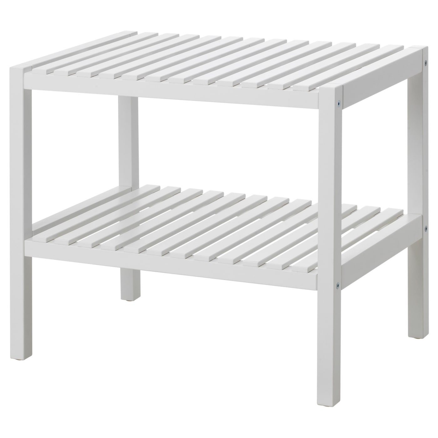 IKEA MUSKAN ławka, biały, 58x38 cm