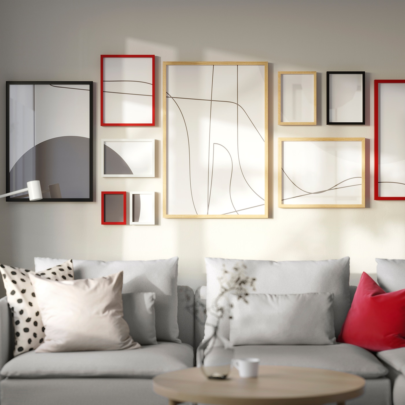 IKEA RÖDALM ramka, czarny, 70x100 cm