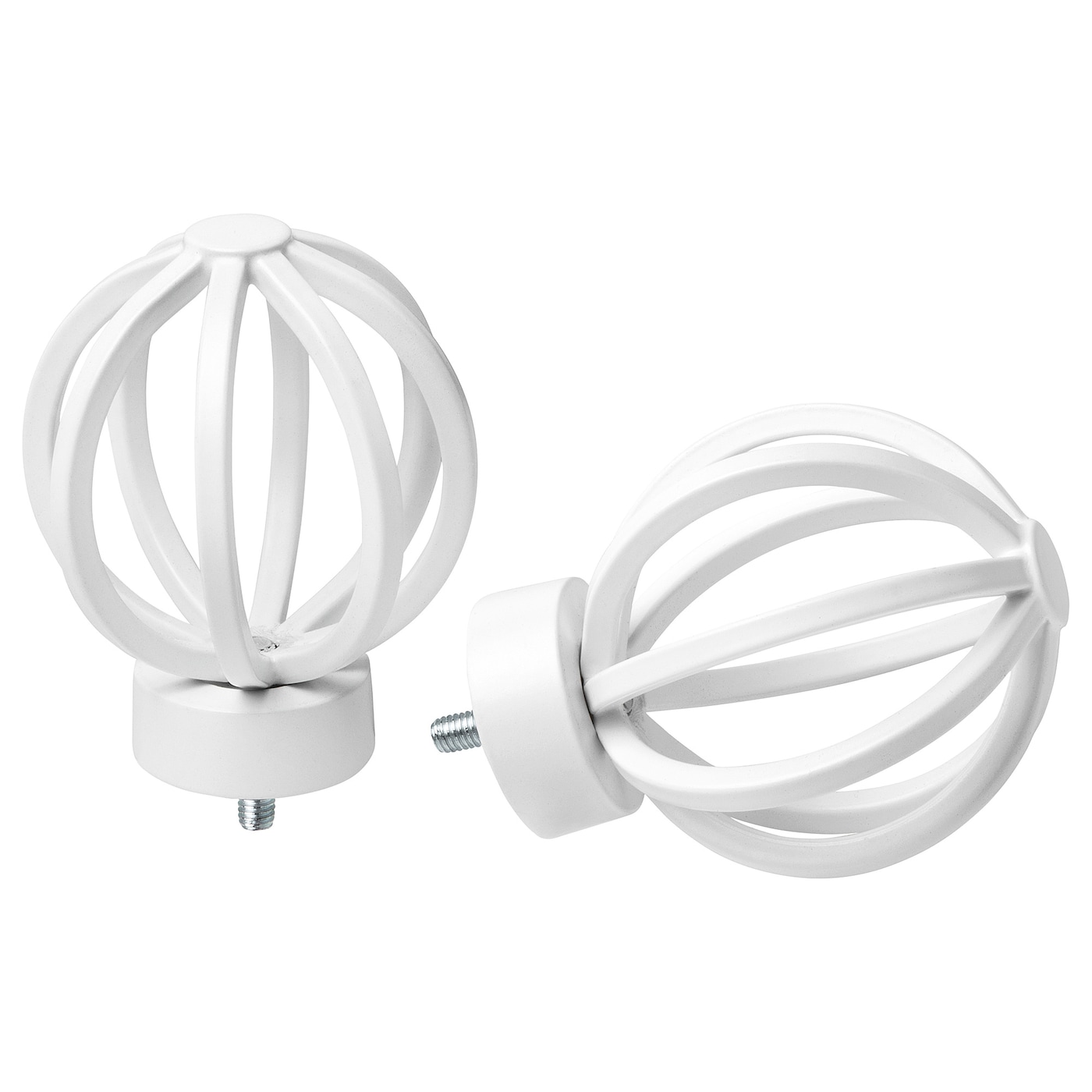 IKEA TALLBARSMAL końcówki, 1 para, biały, Średnica: 6 cm
