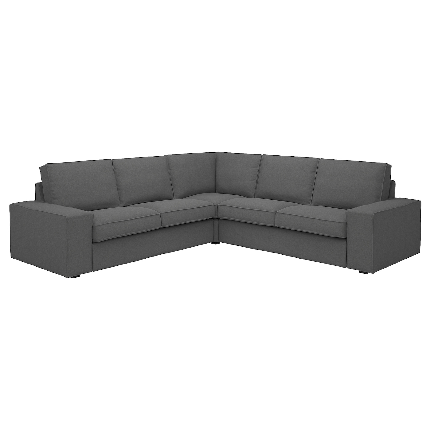 IKEA KIVIK sofa narożna 4-osobowa, Tallmyra średnioszary, Głębokość: 95 cm