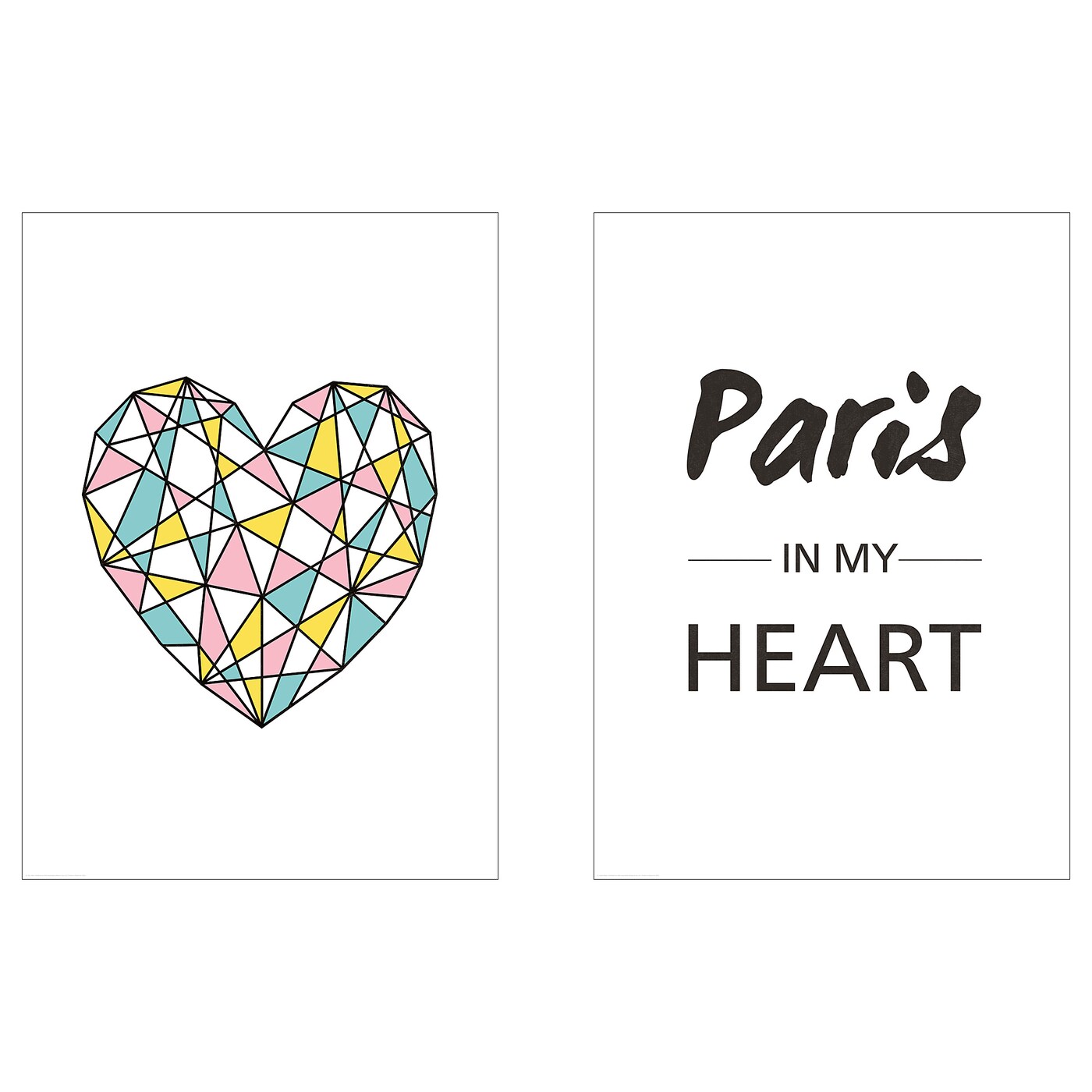 IKEA BILD Plakat, Love Paris, 50x70 cm