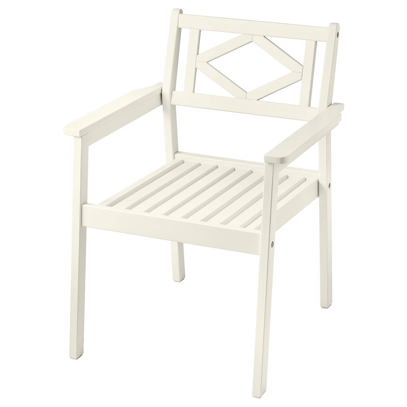 IKEA BONDHOLMEN krzesło z podłokietnikami, ogr, biały/beżowy, Przetestowano dla: 110 kg