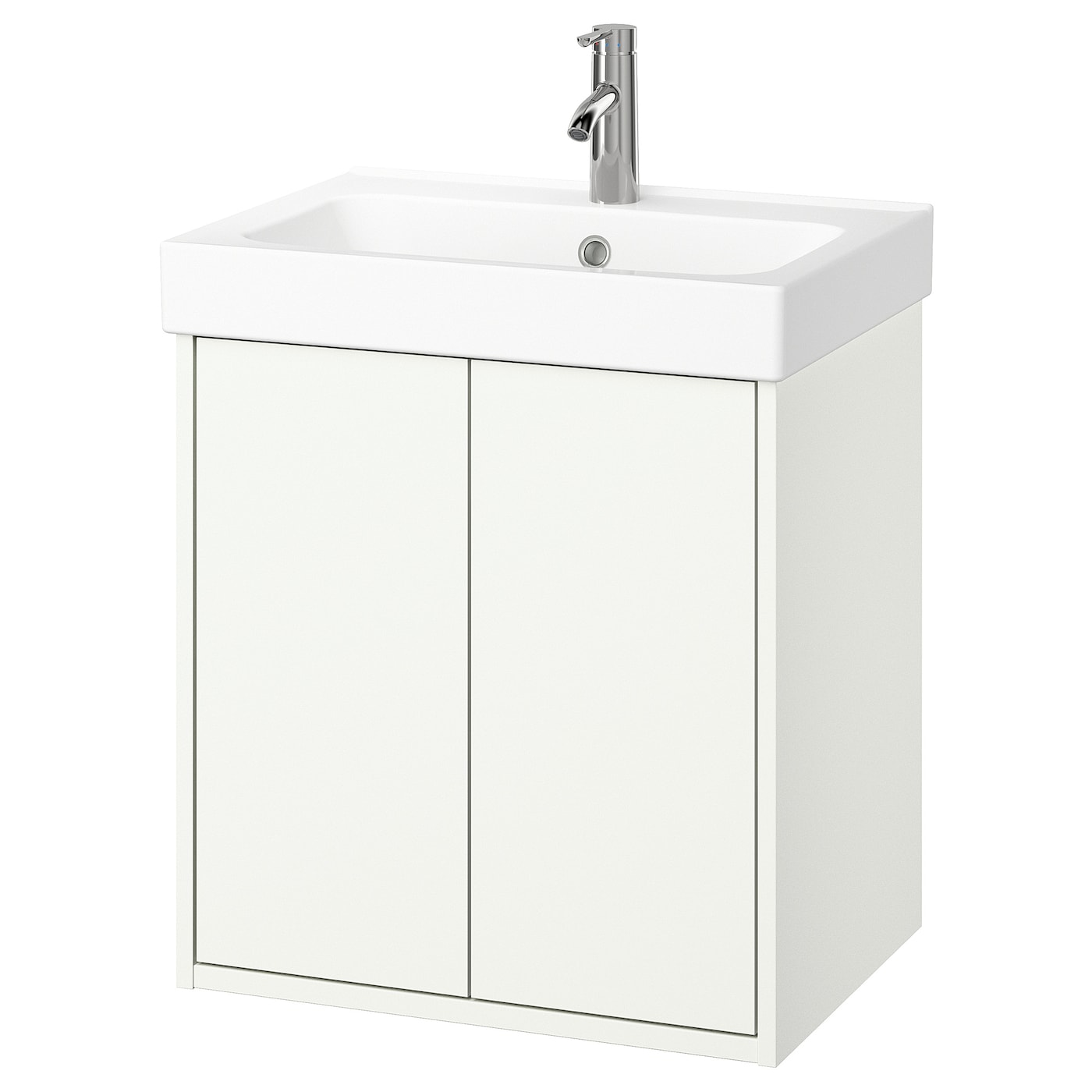 IKEA HAVBÄCK / ORRSJÖN szaf umyw z drzwmi/głęb umyw/bater, biały, 62x49x72 cm