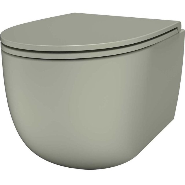 SDR CERAMICHE Miska podwieszana BULL VERDE bezkołnierzowa wirowa z de