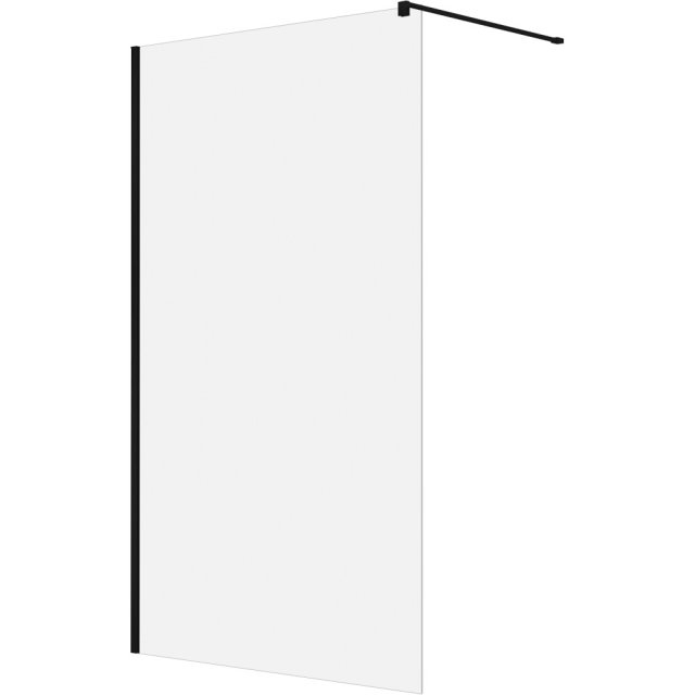 NEW TRENDY Kabina VELIO BLACK walk-in 70x200 szkło czyste 8mm z powło