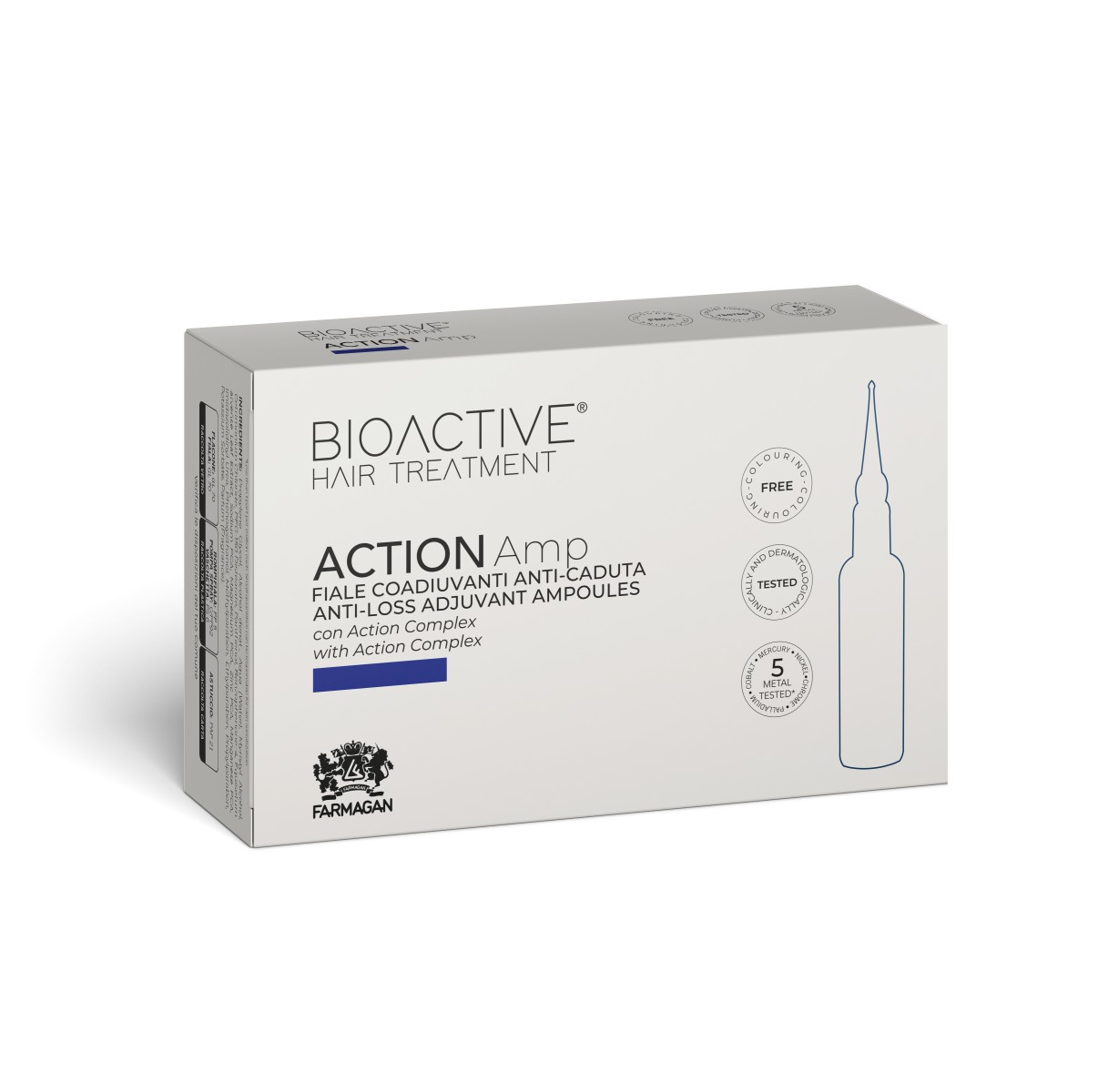 FARMAGAN ACTION Wzmacniające ampułki do włosów 10x7.5ml