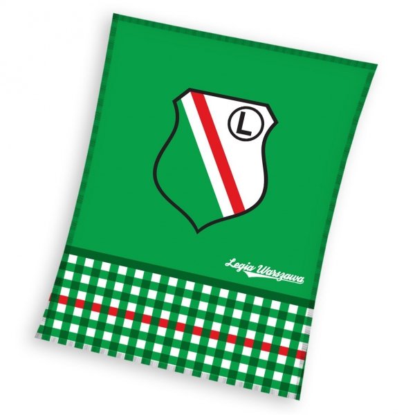 Oryginalny koc kibica 110x140 z polaru - Legia Warszawa wz. LW181001