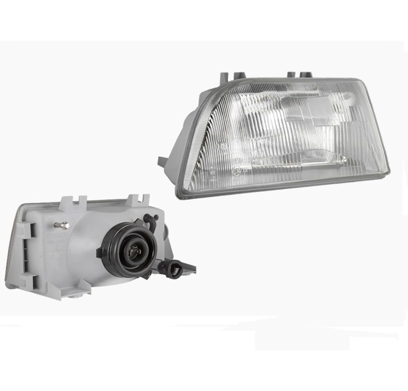 Reflektor przedni FSO Polonez Caro lewy pod hydrokorektor z żarówką 0295.46641 Wesem