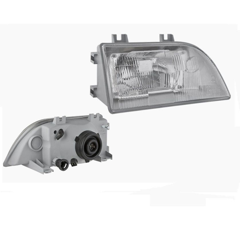 Reflektor przedni FSO Polonez Caro prawy pod hydrokorektor z żarówką 0295.46631 Wesem