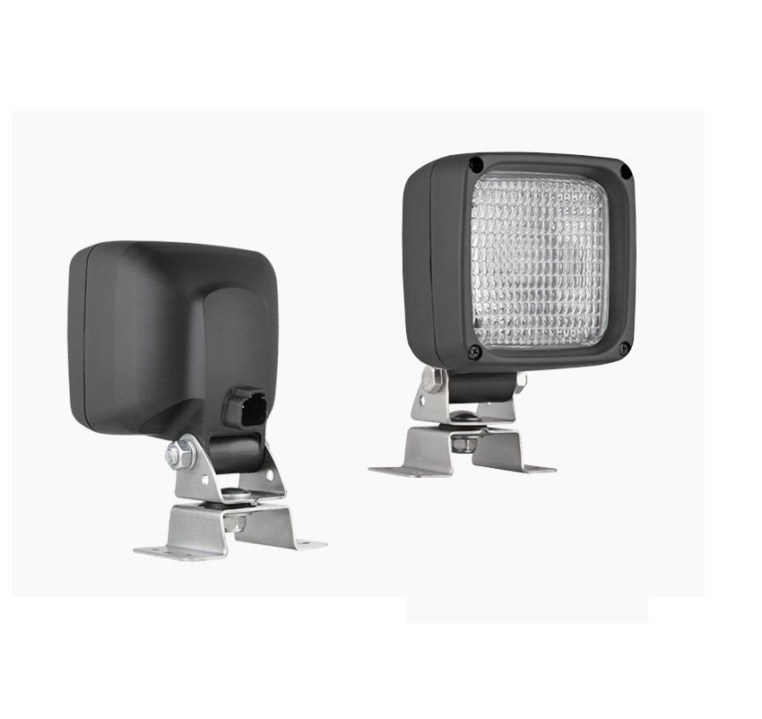 Halogenowa lampa robocza z uchwytem omega i złączem Deutsch DT04-2P H3 24V LKR5.24774 Wesem