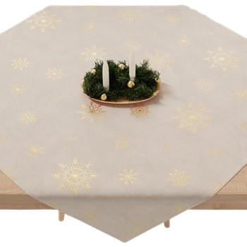 ŚNIEŻKI Serweta wodoodporna VELVET 85x85 - Luxus na stół