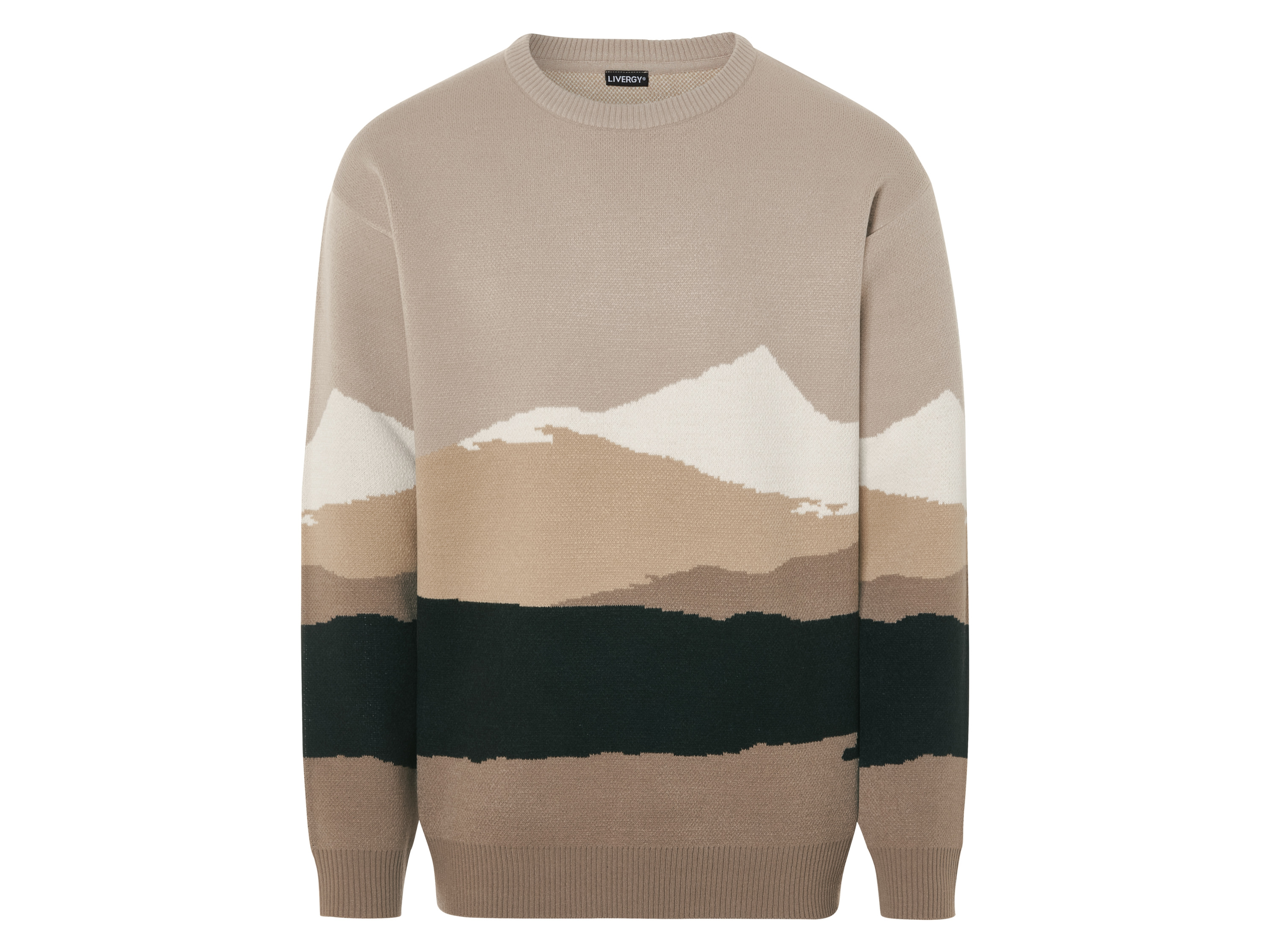 Livergy Sweter męski, luźny krój L 52/54, Beżowy